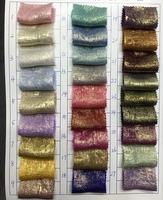Tissu en mousseline fluorescente, estampage à chaud spécial, texture métallique, argent chaud brillant, robe, jupe à bretelles, tissu de créateur de mode