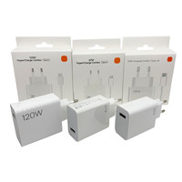 Chargeur mural USB super rapide de bonne qualité 120W 90W 67W 33W, adaptateur d'alimentation Turbo Charge avec câble 6A type C pour Xiaomi 13 14