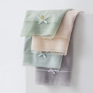 กางเกงในผู้หญิงเอวกลางทรงฮิปสเตอร์ ใส่ได้ทุกวัน ยืดหยุ่นสูง ระบายอากาศได้ดี เนื้อนุ่ม ผ้าถักเนื้อแน่น ป้องกันแบคทีเรีย ทำจากผ้าฝ้าย - Product Image 4