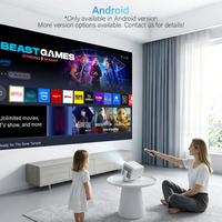 ODM C45A Native 1080p Projector, 4K ondersteund, HDMI-ingang, projector voor thuisbioscoop, Smart TV-projector, Wifi 4K projector voor de slaapkamer
