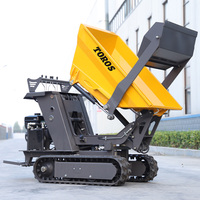 Mini-dumper tout-terrain autochargeur OEM, mini-dumper autochargeur de 500 kg, brouette motorisée hydraulique, mini-dumper sur chenilles