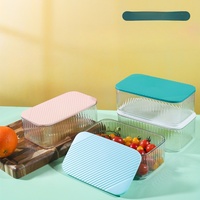 Rectangle nourriture réfrigérateur boîte de rangement Technique d'injection orgue PP PC matériel cuisine conteneur ensemble
