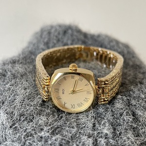 Montre chronographe élégante pour homme en or avec bracelet en acier inoxydable, cadran imitant les chiffres romains, boîtier de 26 mm - Product Image 6