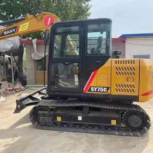 รถขุดขนาดเล็ก Sany SY75C-10 SY75C-8 SY75C-9 มือสอง น้ำหนัก 8 ตัน รถตีนตะขาบ อะไหล่แท้จากจีน ปั๊ม เครื่องยนต์ ขาย - Product Image 1