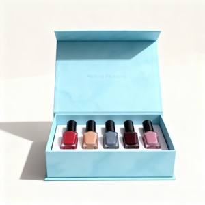 Boîte en papier de luxe personnalisée en gros coffret cadeau pour cosmétiques boîte d'emballage magnétique recyclable pour vernis à ongles à clapet crème pour le visage - Product Image 4