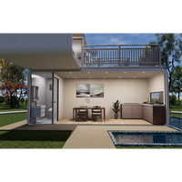 Casa Contenedor Modular Prefabricada de Acero de 20 pies/40 pies para Exteriores, de Lujo Europeo, Impermeable y Ecológica, para Oficina