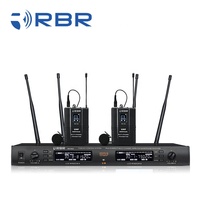 Système de Microphone sans fil professionnel bm8500 UHF PLL à longue portée pour les performances sur scène