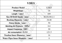 GOOD Y20LY Perforatrice rotative manuelle, équipement de forage de puits, perceuse pneumatique portative pour roche