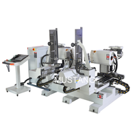 Machine à tenonner CNC double extrémité MSK2218 Mustang, 3,7 kW x 4 moteurs, 380 V, production automatique de meubles en bois
