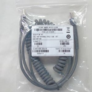 Câble spiralé rétractable <span class=keywords><strong>USB</strong></span> vers RJ45 pour scanner de codes à barres Symbol Moto Zebr LS2208 <span class=keywords><strong>DS2208</strong></span> LS4208 LS4478 DS9208 DS3578 - Product Image 5