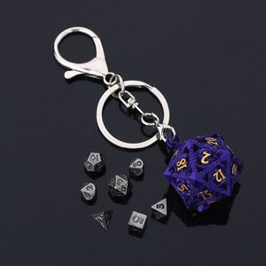 Porte-clés en métal Dragon D&D, cage creuse pour D20, mini-ensemble de dés polyédriques pour TTRPG, Dungeons and Dragons, vente en gros - Product Image 4