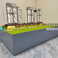 Maqueta Arquitectónica Profesional a Escala Personalizada con Iluminación LED, Maqueta de Planificación Urbana, Construcción de Edificios Inmobiliarios en 3D