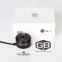 Moteur de cardan miniature professionnel sans balais T-MOTOR GB36-1 KV50, petit couple de freinage, 3S-6S, arbre creux