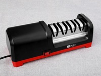 Affûteur de couteaux électrique diamanté personnalisé à 4 étapes, système d'affûtage de lames de cuisine robuste, vente en gros