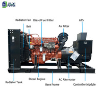 Générateur diesel 440 kW avec moteur Jiuyi, triphasé 4 fils, châssis ouvert, prix 550 kVA avec moteur diesel Jiuyi 50 Hz/60 Hz CN