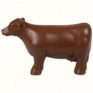 Cadeaux promotionnels personnalisés avec logo, jouet en mousse PU, style animal, balle anti-stress, vache noire, lait - Product Image 1