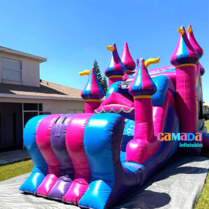 บ้านเด้งสไตล์เจ้าหญิงสีม่วงสีชมพูใช้คู่กับสไลด์ - Product Image 2