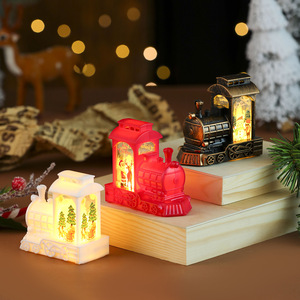 Nueva Lámpara Decorativa con Forma de Locomotora, Lámpara de Noche con Diseño de Vela, Regalo de Navidad, Decoración Navideña - Product Image 2