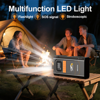 Bloc d'alimentation automobile multifonction professionnel avec 21800mAh, courant de pointe de 2800A, sorties multiples, pompe à air pour voiture et démarrage rapide