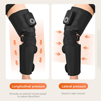 Masseur de jambes complet avec compression d'air et chaleur, masseur sans fil pour mollets et cuisses pour la circulation et la récupération, contrôle de la durée