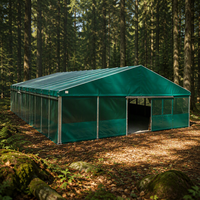 Tente d'arène équestre à structure en aluminium courbée, résistante au vent et personnalisable avec logo, toutes saisons, pour centre d'entraînement équestre en extérieur