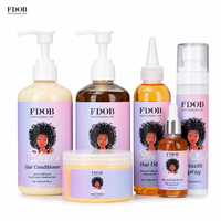 Kit de Soins Capillaires Chebe OEM Marque Blanche 6 Pièces : Shampoing, Après-Shampoing, Huile Capillaire, Sérum – Vente en Gros pour Cheveux Afro Bouclés Naturels
