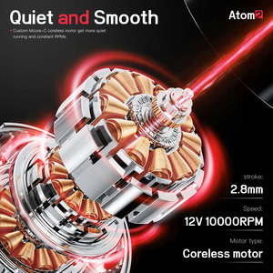 <span class=keywords><strong>Machine</strong></span> à tatouer sans fil <span class=keywords><strong>Dragonhawk</strong></span> Atom 2, stylo à tatouer avec double batterie pour PMU - Product Image 3