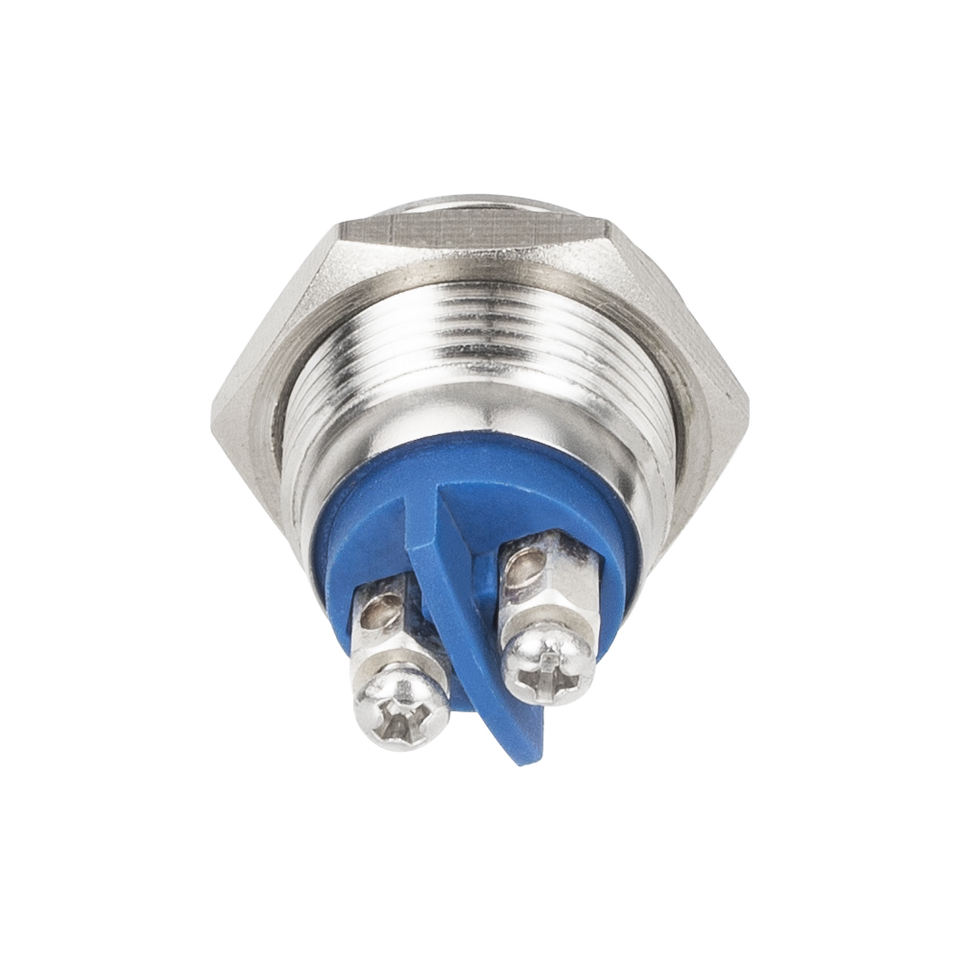16mm Waterproof Arcuate Button Metal Push Button Switch 2 Pin Mini Round Momentary Push Button Momentary With Screw Terminals