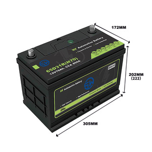 Batterie de voiture 5W MF 12V 60Ah 80D26 à cycle profond longue durée pour démarrage automobile, boîte OEM - Product Image 2