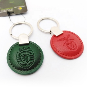 Leather <b>Personalized</b> Custom Engraved Brand Logo <b>Keychains</b>-Eco-Friendly High Quality Pantone Color - Product Image 2