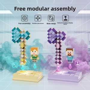 Espada Luminosa de Dibujos Animados My World, Tomahawk de <span class=keywords><strong>Minecraft</strong></span>, Sable de Luz, Juguete Infantil, Regalo, Modelo de Lámpara de Mesa - Product Image 2
