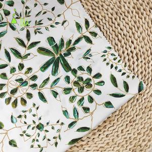 美しいヴィンテージ花柄ツイルシルク生地純粋な桑シルク女の子用ドレスウェディングパジャマ衣装 - Product Image 4