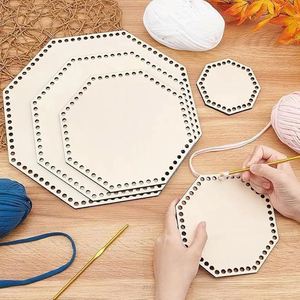 2026 New Arrival Bottom Engraved Wood <b>Chip</b> Holes Cloth Strip Braided <b>Basket</b> Eco-Friendly Wooden Crafts - Product Image 3