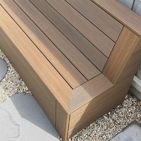 Planches de terrasse en composite WPC, revêtement de terrasse extérieur imperméable et antidérapant pour jardin, patio, terrasse