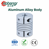 Accouplement d'arbre flexible en alliage d'aluminium durable, à jeu nul, avec connecteur de moyeu à serrage pour moteur pas à pas et outil d'automatisation CNC