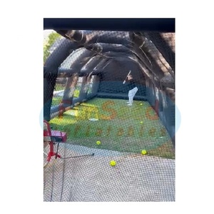 FUNSEED 40ft Large Customized Size Shape Constant Air Inflatable <strong>Baseball</strong> Practice <strong>Frames</strong> Batting <strong>Cage</strong> PU Coated Oxford Surface - Product Image 3