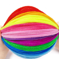 100 pièces par sac, barres torsadées colorées, créatives pour le bricolage et l'artisanat, barres en fil de fer moelleuses, kits de décoration imaginatifs