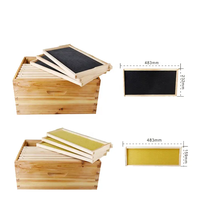 Cajas de colmena Langstroth de madera de 8/10 cuadros, sin montar, para cría profunda de abejas