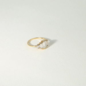 แหวนหมั้นเพชร CVD ทรงบาแกตต์ 2.5 กะรัต ผลิตในห้องปฏิบัติการ ดีไซน์หรูหรา แหวนค็อกเทล เครื่องประดับที่เป็นมิตรต่อสิ่งแวดล้อมและยั่งยืน เหมาะเป็นของขวัญ - Product Image 6