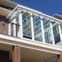 Fenêtre à persiennes fixes isolées en verre trempé en aluminium anti-vent, norme européenne personnalisée