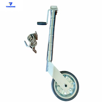 Roue de guidage latérale pour remorque avec logo personnalisé, pneu en caoutchouc massif et support amovible, vente en gros OEM