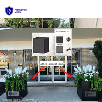 Pots de fleurs et jardinières surélevées en aluminium Princeton pour l'extérieur, livraison directe d'usine