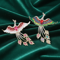 Broche de style chinois Lanhao, motif phénix, accessoire de mode pour vêtements, corsage, danse, cheongsam, écologique
