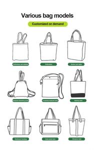 Sac fourre-tout en toile de coton épaisse, recyclable, personnalisé, avec broderie - Product Image 6