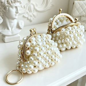 Recuerdos Personalizados para Fiestas de Boda, Regalos para Invitados de la Despedida de Soltera, Mini Bolsas de Perlas, Llaveros, Recuerdos para la Recepción de la Boda - Product Image 6
