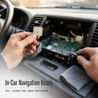 Module d'antenne céramique double bande GPS BeiDou à gain élevé actif pour la navigation automobile, le suivi de véhicule, la gestion de flotte T-Box
