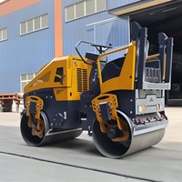 Compacteur de construction compacteur hydraulique à double tambour rouleau compresseur moteur diesel vibrant mini rouleau compresseur à vendre