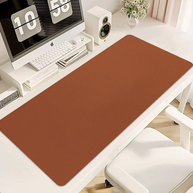 Hot Selling Custom Large Leather Waterproof Mouse Mat for Laptop Custom PU Leather Desk Mat Laptop Protector