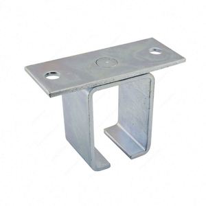 WEKIS Industrial Durable Zinc Plated Steel Box Rail Splice <b>Bracket</b> Wall Mount Joint Connector with 300lbs Capacity for Doors - Product Image 3