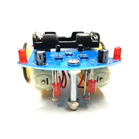 Kit de Voiture Intelligente DIY D2-1, Robot de Suivi de Ligne Intelligent, Kit de Soudure Électronique Moteur TT, Pièces d'Assemblage Éducatives STEM